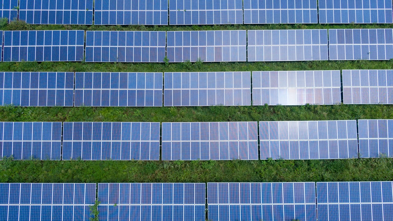 Solar Panels on Building Roof